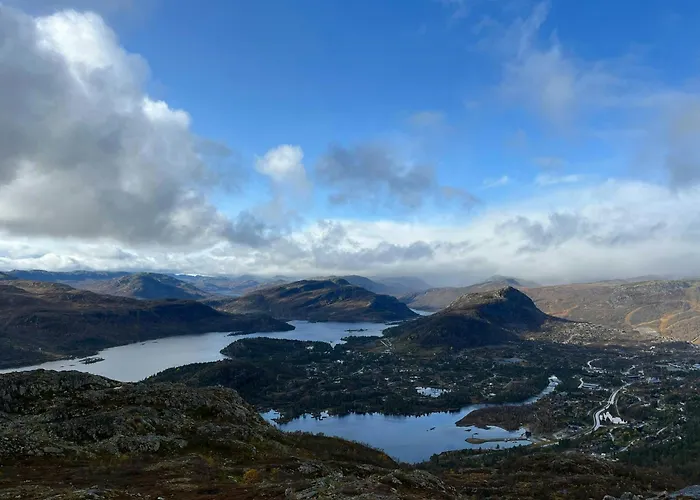 度假居 Designer With Panoramic Views In Hovden