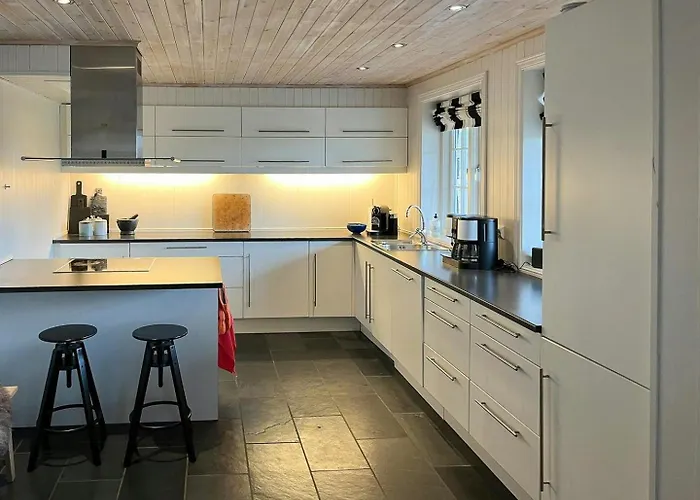 度假居 Designer With Panoramic Views In Hovden 比克勒