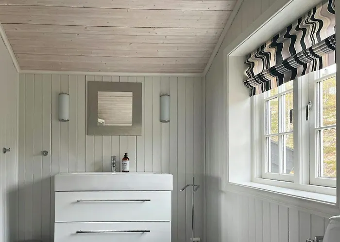 度假居 Designer With Panoramic Views In Hovden *